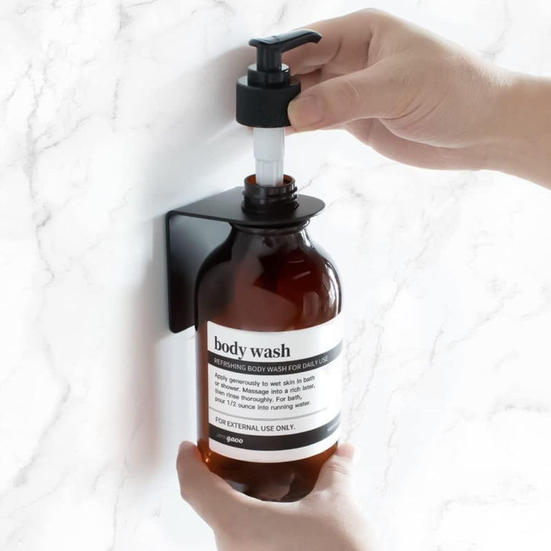 500ml Seifenspender Wandbefestigung, Shampoo Spülung Duschgel Spender mit Pumpe und Wasserdichten Et