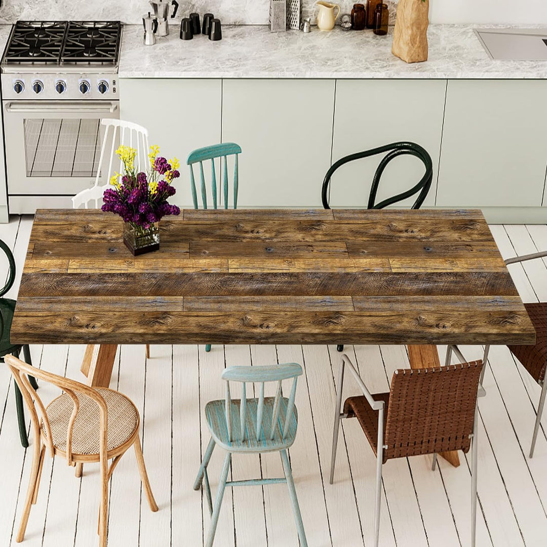 Abyssaly Klebefolie möbel holzoptik Möbelfolie selbstklebende folie holz tapete 90cm X 300cm Braun V