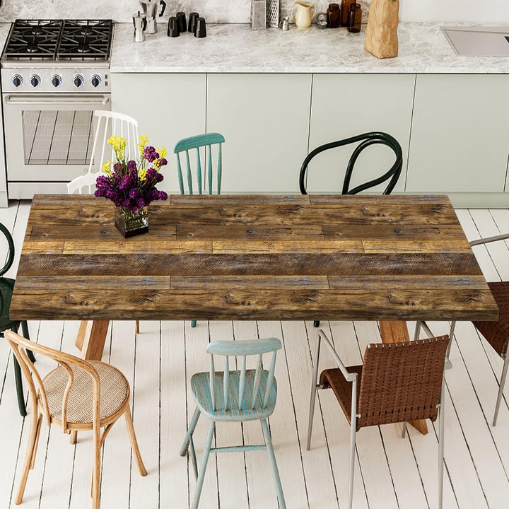 Abyssaly Klebefolie möbel holzoptik Möbelfolie selbstklebende folie holz tapete 90cm X 300cm Braun V