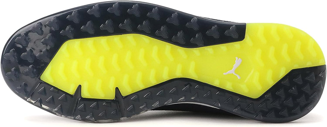 PUMA Proadapt Alphacat Herren Golfschuh 41.5 EU Peacoat Puma Silver Safety Yellow, 41.5 EU Peacoat P