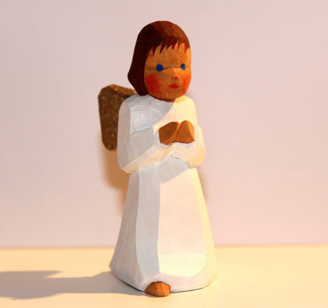 Lotte Sievers-Hahn Krippenfiguren Engel stehend im Baumwollbeutel * 1401 (braun), Braun