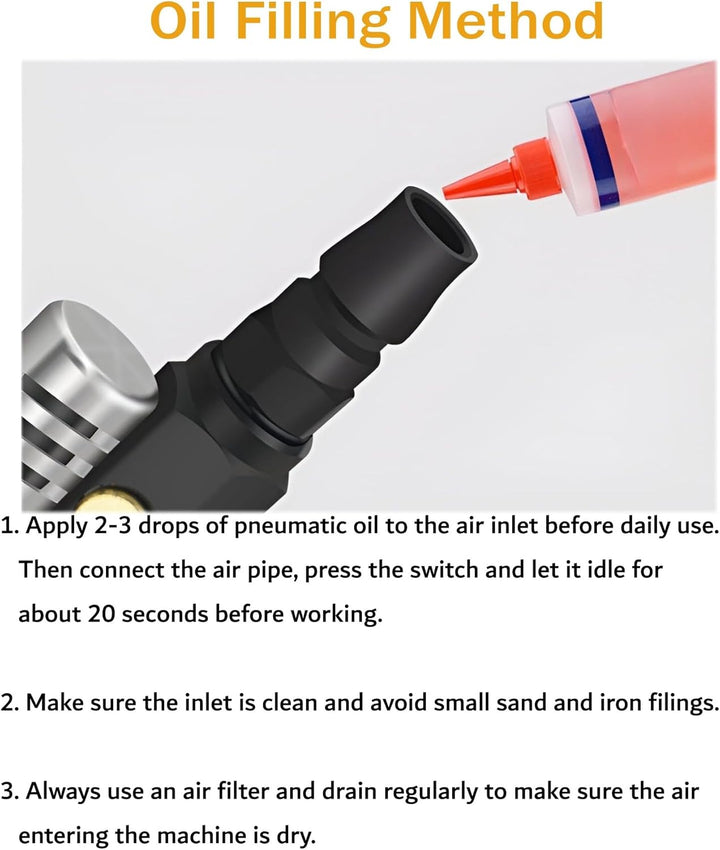 Mini Exzenterschleifer Druckluft Schwingschleifer Polierer,Hohe Geschwindigkeit 12000 RPM,Schleifmas