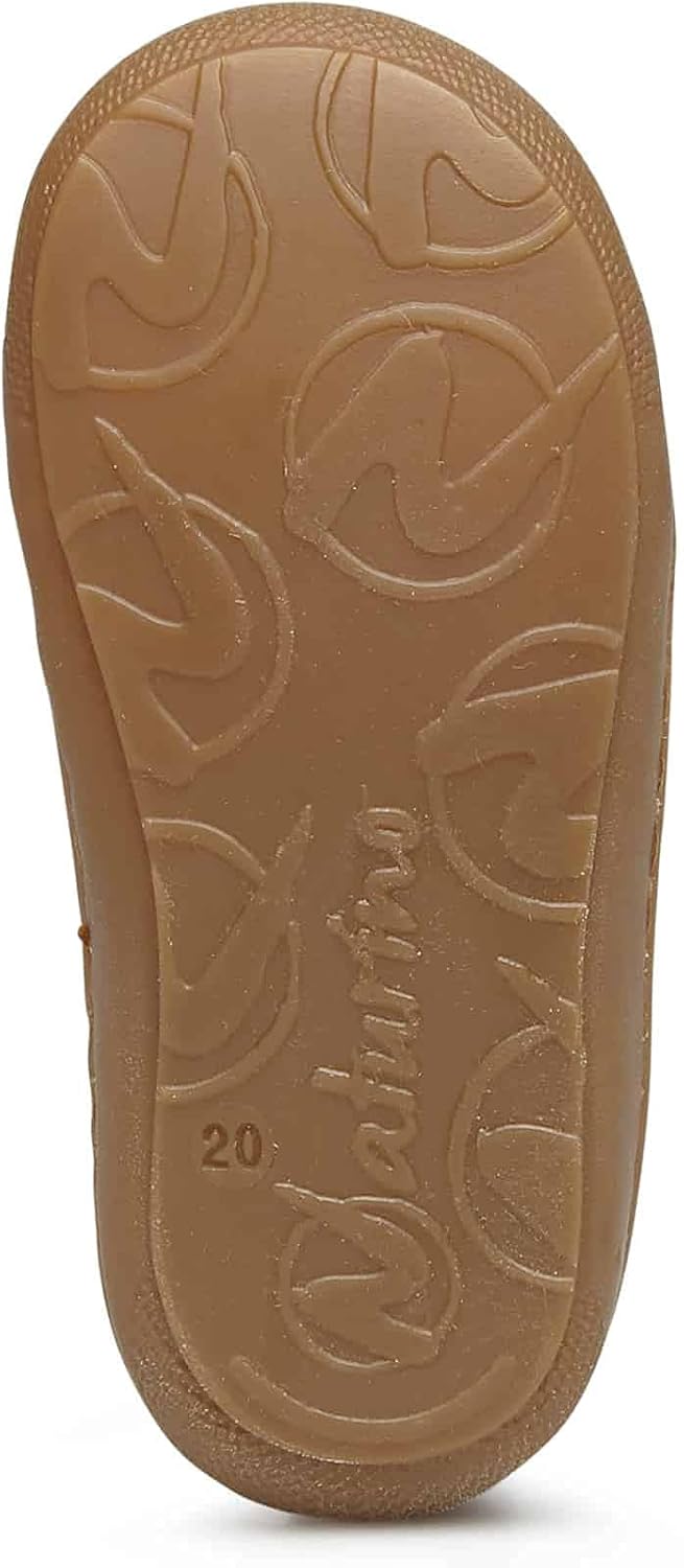 NATURINO Lauflernschuhe aus Leder mit Wollfutter, Altrosa