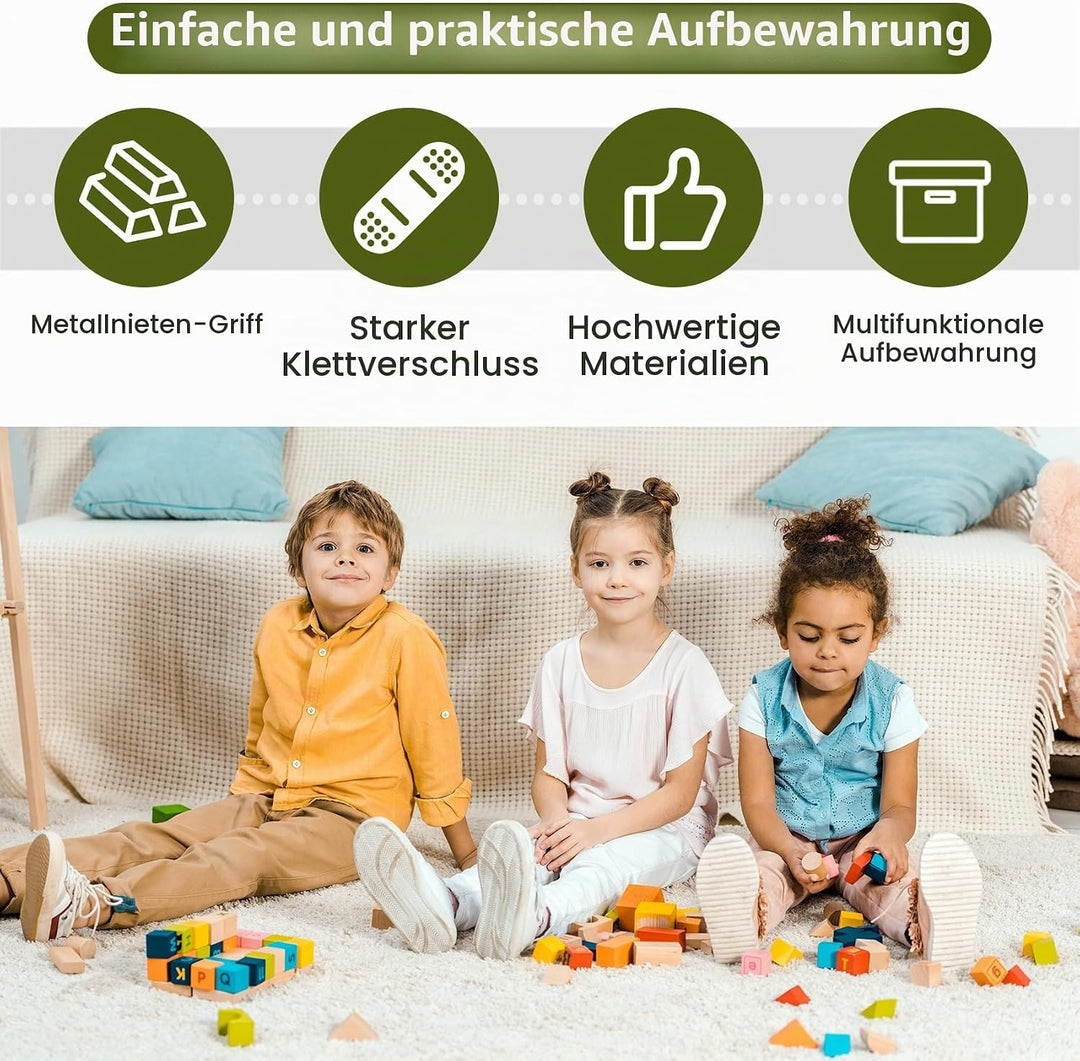 3Pcs Spielzeugkiste aus Filz Aufbewahrungsbox Kinder Spielzeug Box Krokodil Faltbare Spielzeug Aufbe
