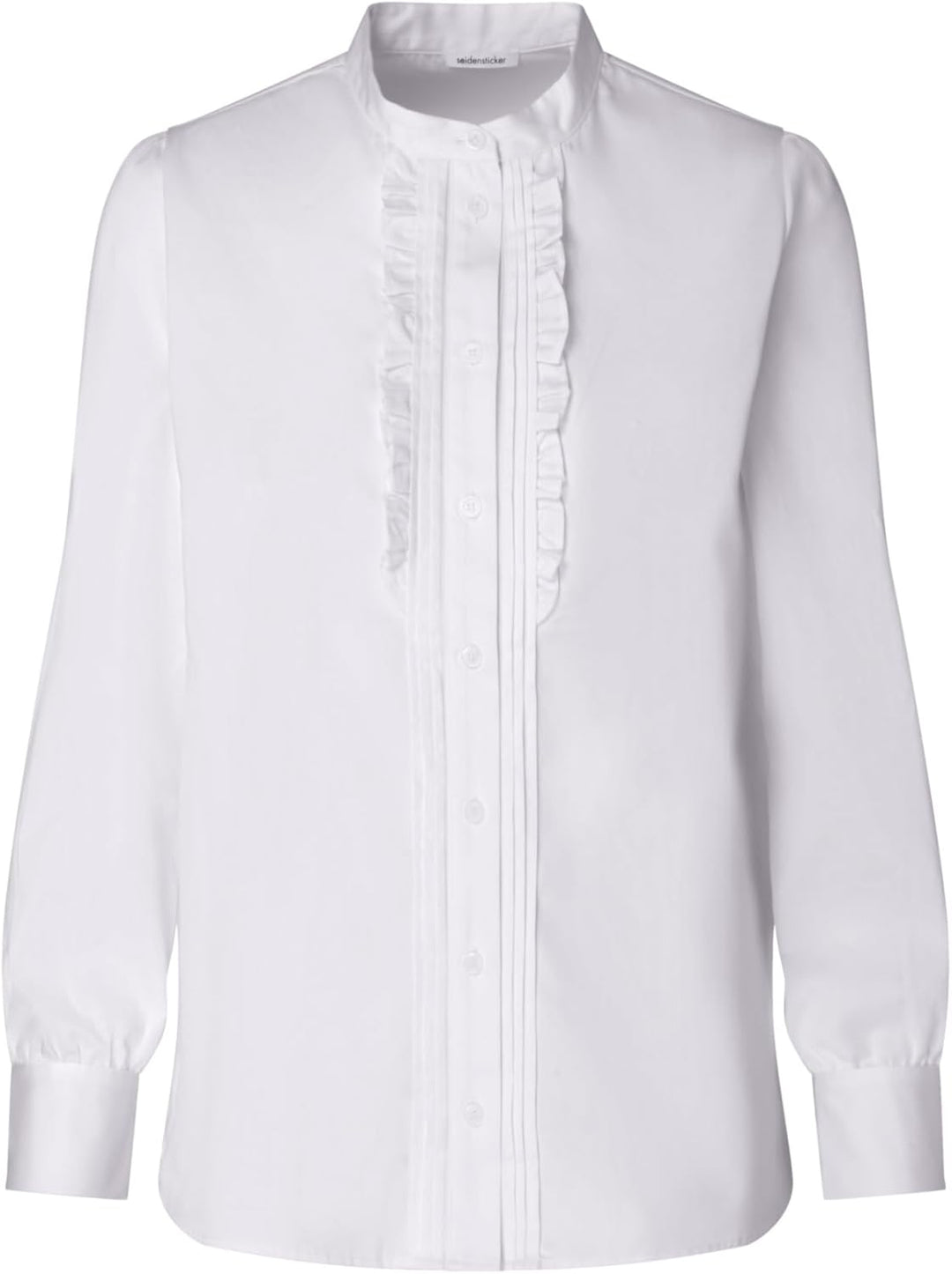 Seidensticker Damen Regular Fit Langarm Bluse 34 Weiss, 34 Wei&#xDF;