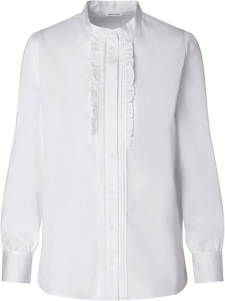 Seidensticker Damen Regular Fit Langarm Bluse 34 Weiss, 34 Wei&#xDF;