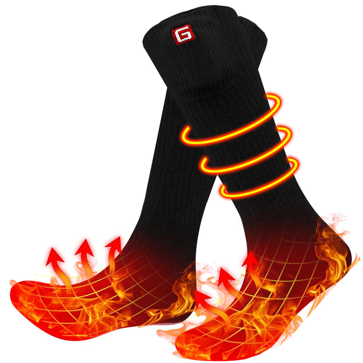 Svpro Beheizte Socken Herren Damen 4000mAh Batterie Beheizbare Socken Wiederaufladbare Elektrische S