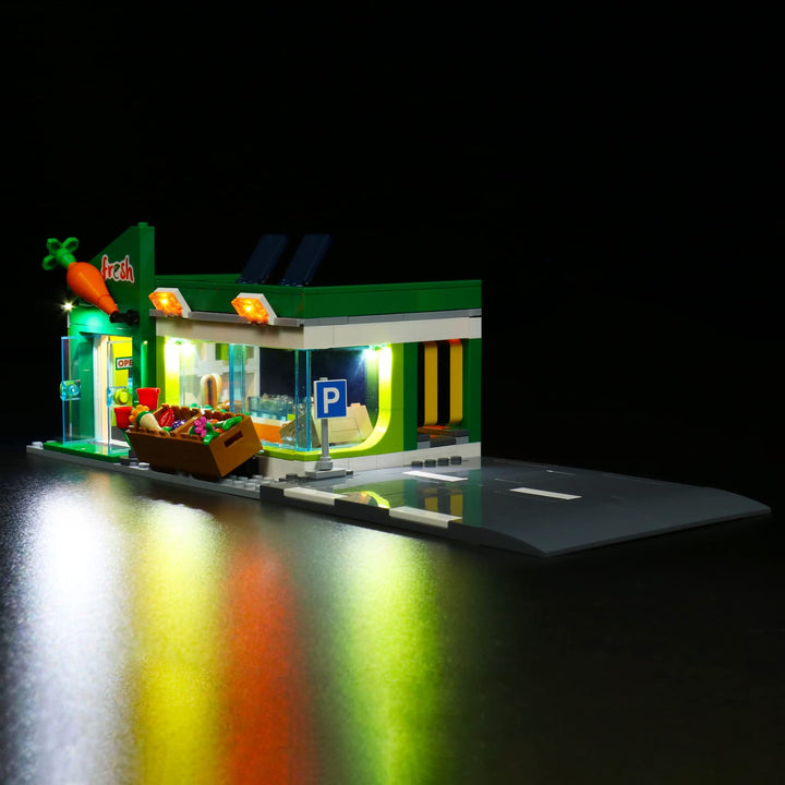 Led Licht Set Kompatibel mit LEGO Supermarkt Spielzeug-Shop, Led Beleuchtungs Set Compatible with LE