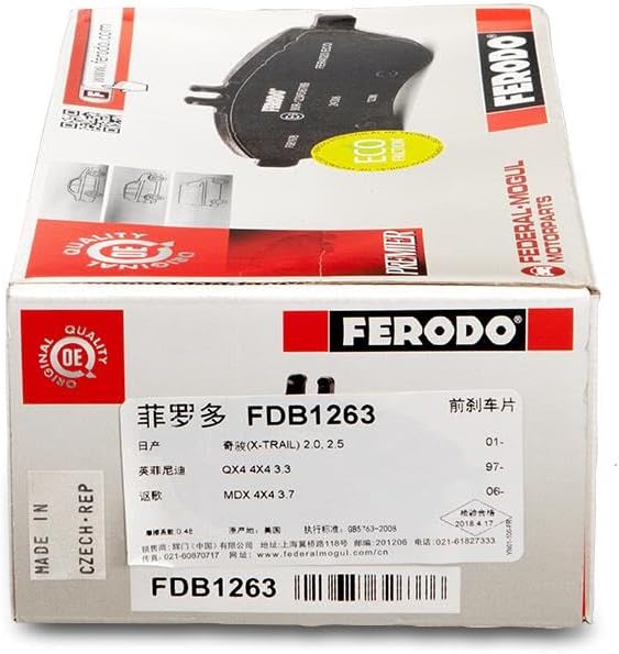 Ferodo FDB1263 PREMIER Bremsbelagsatz, Scheibenbremse (4 Stück)
