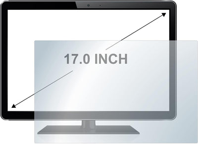 upscreen 17" Schutzfolie für 17,0 Zoll Flachbildschirme (43 cm) [341 x 273 mm, 4:3] – Kristallklar,