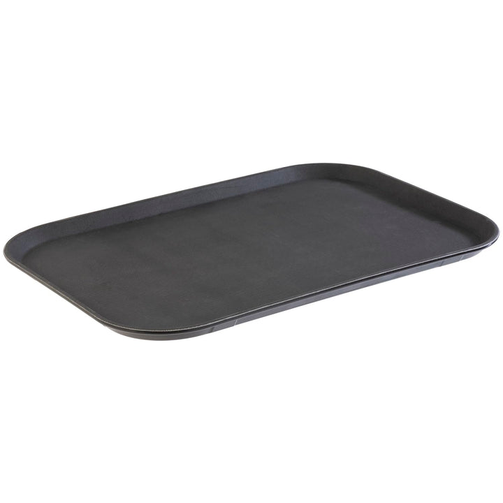 APS 517 Serviertablett Non Slip, 53 x 36,5 cm, Höhe 2 cm, rutschfeste Oberfläche, schwarz eckig 53 x