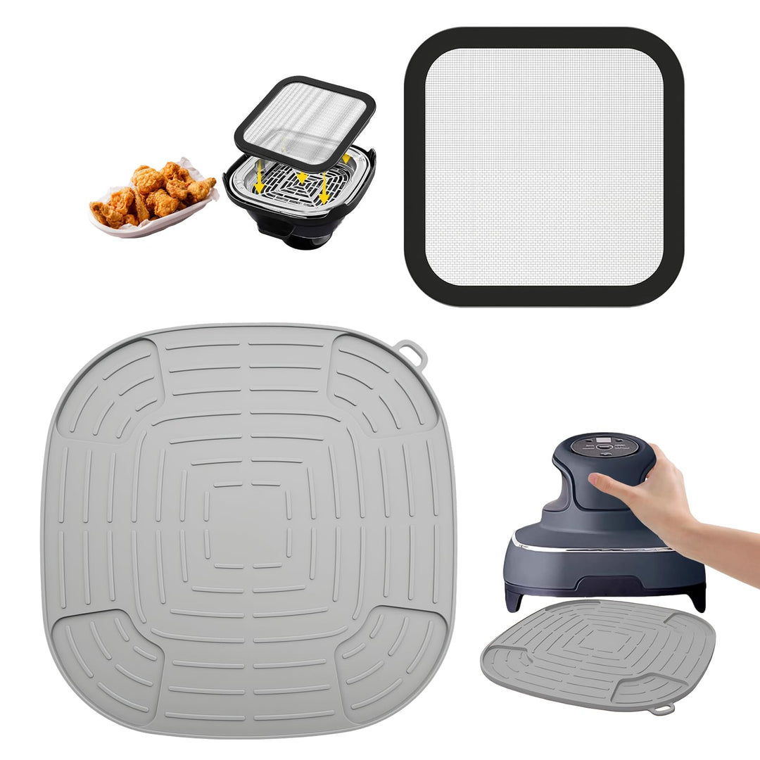 Airfryer Zubehör für Ninja CRISPi FN101EU, Inklusive1 Hitzebeständige Magnetische Spritzschutze Pass