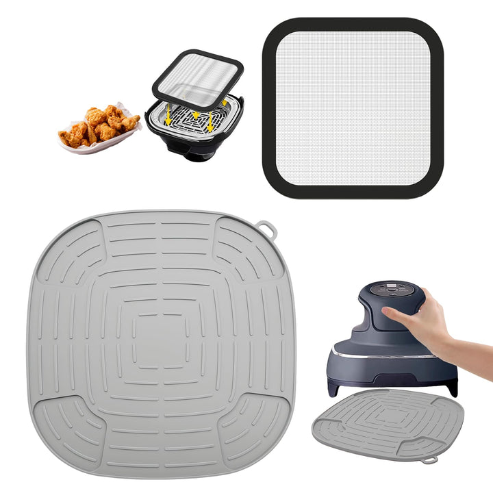 Airfryer Zubehör für Ninja CRISPi FN101EU, Inklusive1 Hitzebeständige Magnetische Spritzschutze Pass