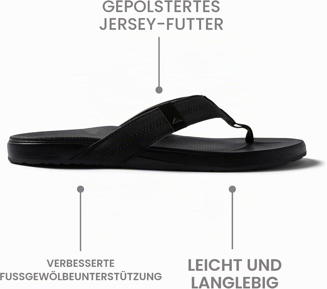 Reef Herren Cushion Bounce Phantom Flipflop 37.5 EU Schwarz, 37.5 EU Schwarz