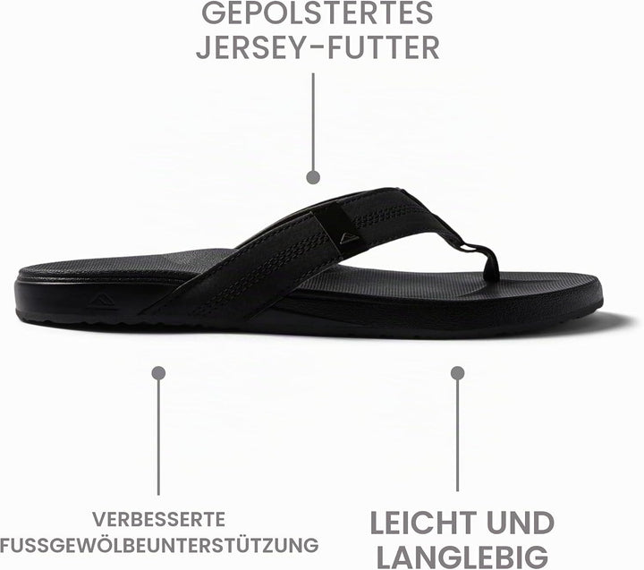 Reef Herren Cushion Bounce Phantom Flipflop 37.5 EU Schwarz, 37.5 EU Schwarz
