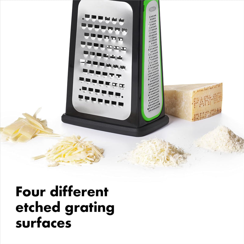 OXO GG BOX GRATER WITH REMOVABLE ZESTER Box Grater with Zester, Box Grater with Zester