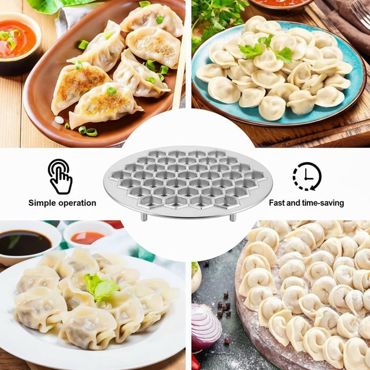 Pelmeni Maker, Teigtaschenfomer aus Aluminiumlegierung, Gulliver Teigform für 37 Pelmeni, DIY Form,
