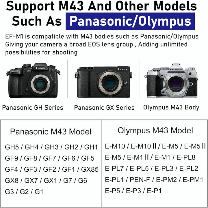 VILTROX EF-M1 Objektivhalterung Adapter Autofokus Objektiv Konverter für EF/EF-S Mount Objektiv zu P