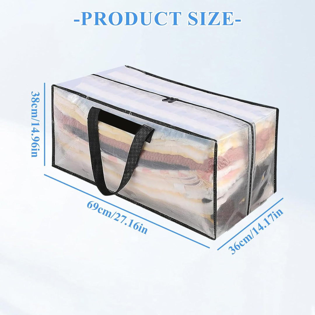 Extra Grosse Aufbewahrungstasche 90L, PP Umzugstaschen Wasserdichte, Heavy Duty Tragetasche mit Reis