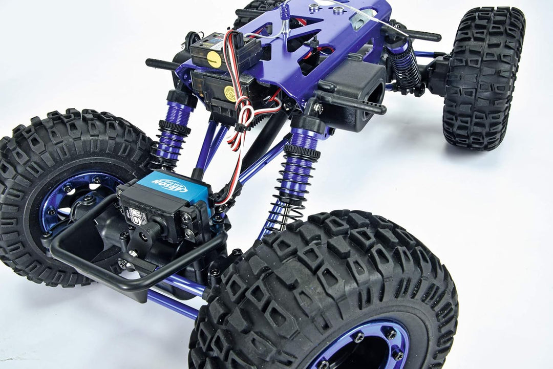 Carson 500404067 X-Crawlee PRO 1:10 – robuster XL RC-Crawler, 4x4, verschränkbare Achsen, einstellba