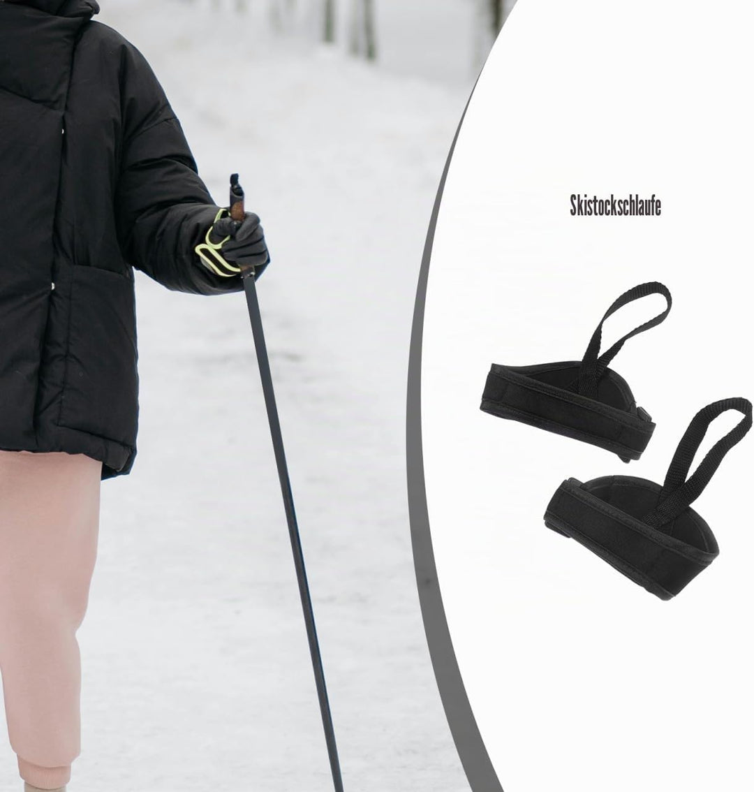 ibasenice Verstellbare Outdoor Armbandschlaufen FüR SkistöCke TrekkingstöCke Und SpazierstöCke Aus P