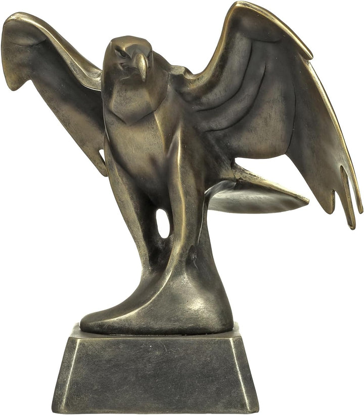 Design Toscano Schmiedende Kraft, Art Deco Adlerstatue, 28 x 33 x 35,5 cm Schmiedefestigkeit, Schmie