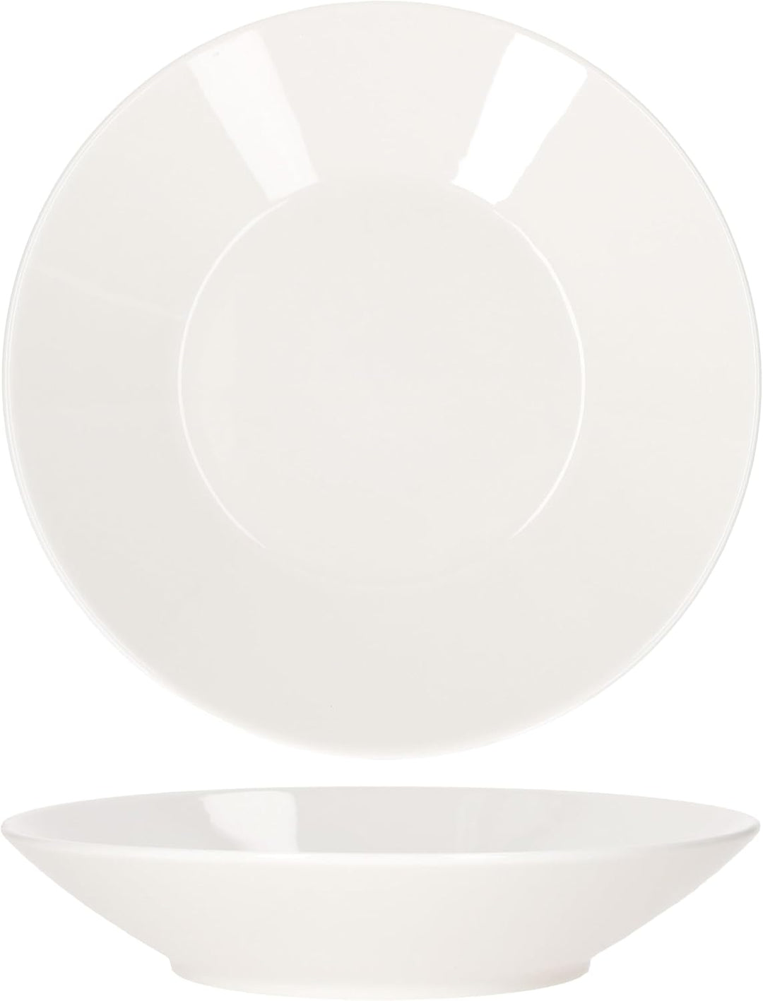 Ritzenhoff & Breker Ontario 6er Set Suppenteller I 400ml I weisse Tiefe Porzellan-Teller für 6 Perso