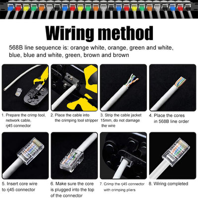 MAYLINEE Netzwerk werkzeug Set, RJ11 RJ45 Cat5 Cat6 Crimpzange Kit Kabeltester Reparatur werkzeuge,