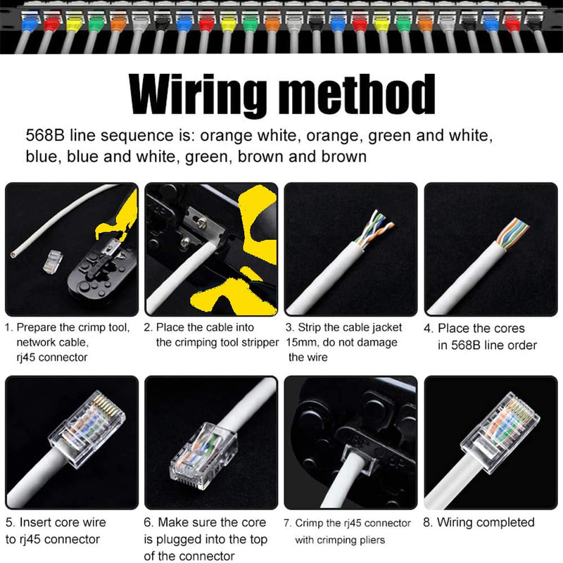 MAYLINEE Netzwerk werkzeug Set, RJ11 RJ45 Cat5 Cat6 Crimpzange Kit Kabeltester Reparatur werkzeuge,