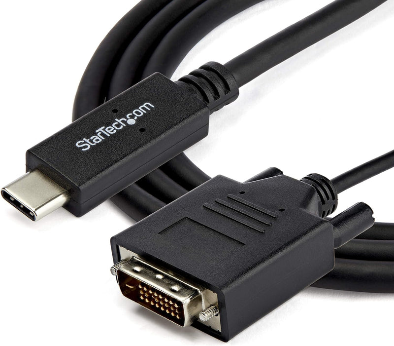 StarTech.com USB-C auf DVI Adapterkabel - USB Typ-C auf DVI Konverter / Adapter - 1m - 1920x1200, 1m