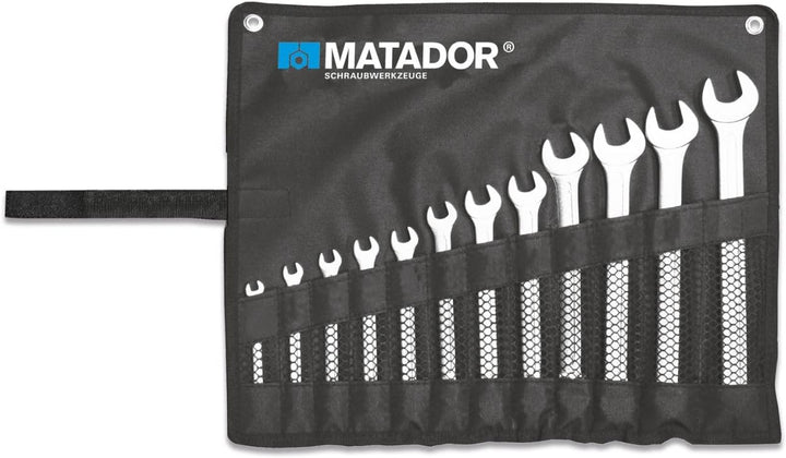 MATADOR Schraubwerkzeuge Knarren-Ringmaulschlüssel-Satz, 12-teilig, 8-19 mm, 0183 9120, 8-19 MM, 12-