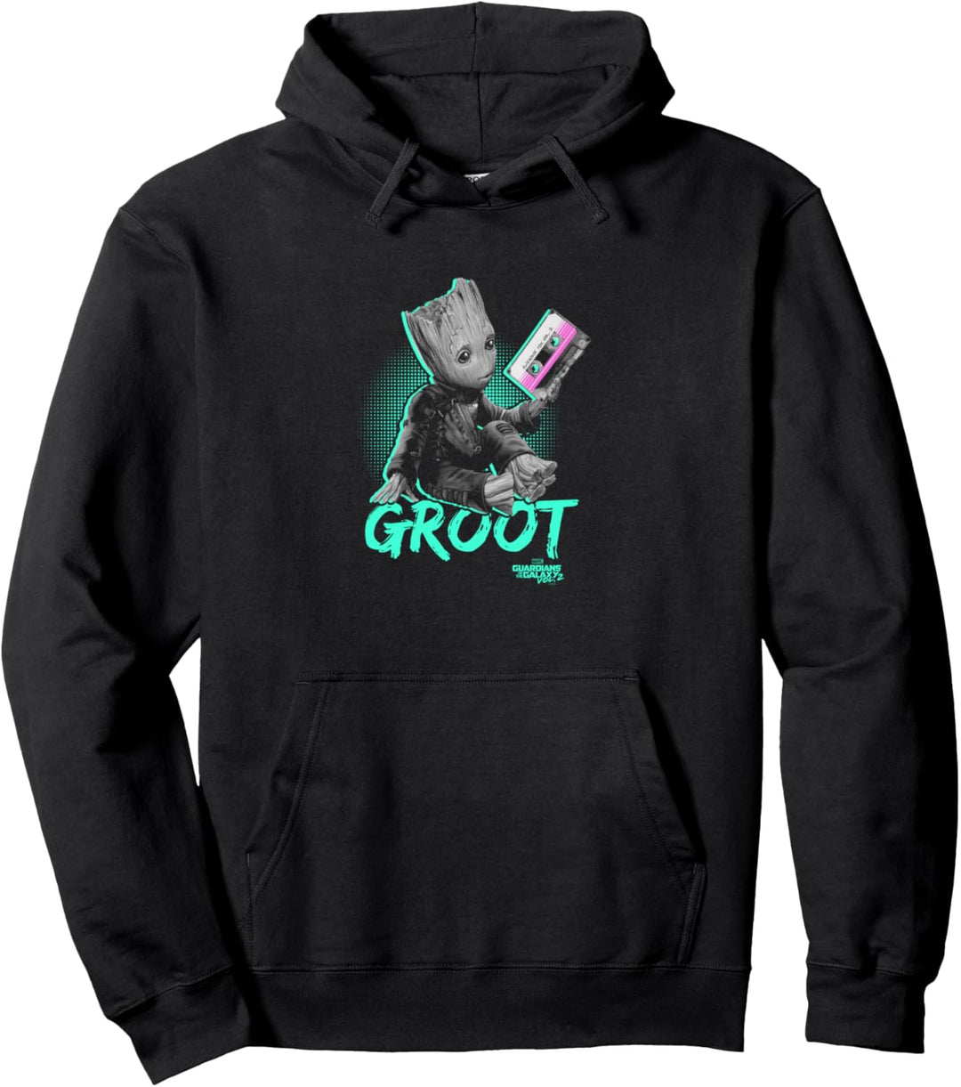 Marvel Guardians Vol. 2 Baby Groot Neon Tape Pullover Hoodie
