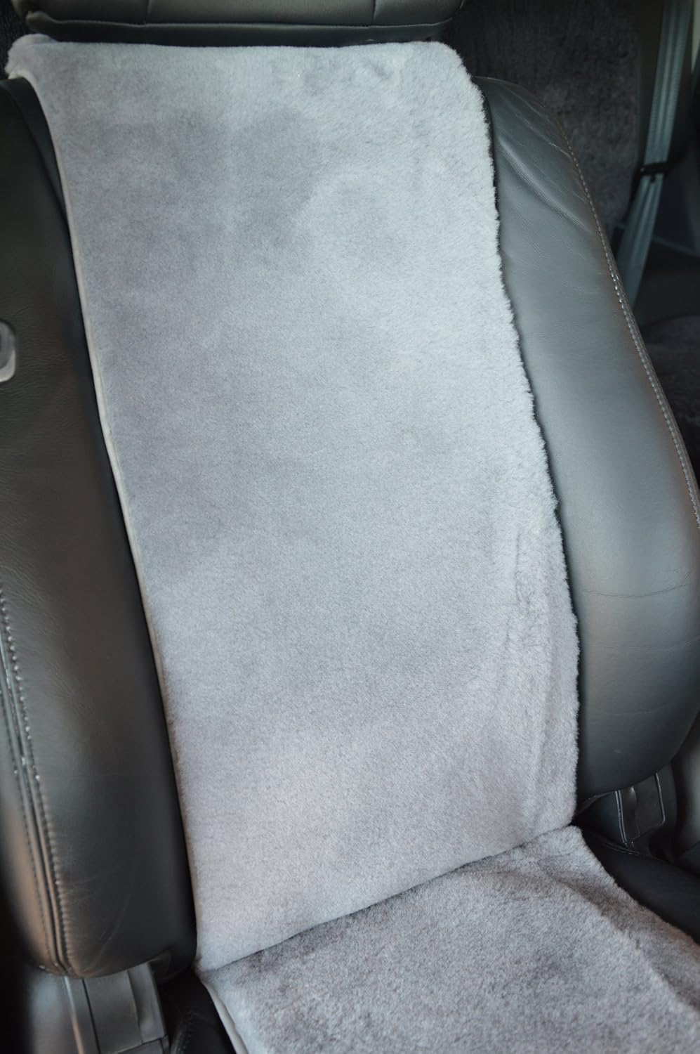 Autositzbezug/Sitzauflage aus echtem Lammfell 30cm Breite x 138cm Länge Premium Fellhöhe 20mm (Taueb