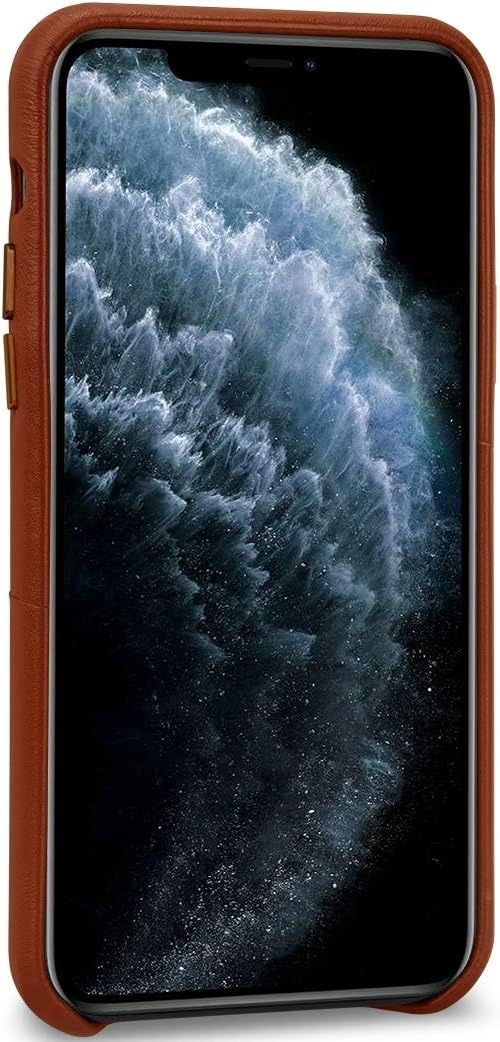 STILGUT Handyhülle kompatibel mit iPhone 11 Pro Hülle mit Kartenfach, Case aus Leder, Kartenhülle -