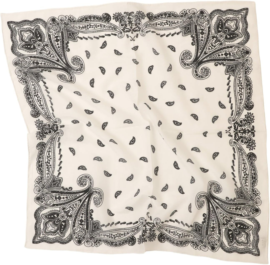 Unisex Seide Baumwolle Mix 65/65 cm Halstuch handrolliert Nickituch Kopftuch Bandana Seidenhalstuch
