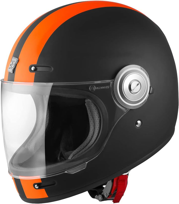 Bogotto V135 D-R2 Helm XL schwarz matt/orange, XL schwarz matt/orange