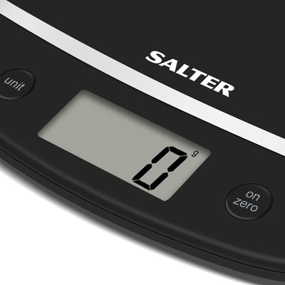 Salter 1056 BKDR Elektronische Digitale Küchenwaage - Max 5kg, Add & Weigh-Funktion, Aquatronic funk