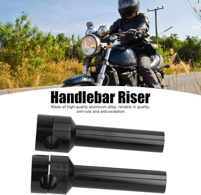 KIMISS 25mm Lenker Riser Clamps, Motorrad Aluminiumlegierung Lenker Riser Riser Mount Clamp Adapter