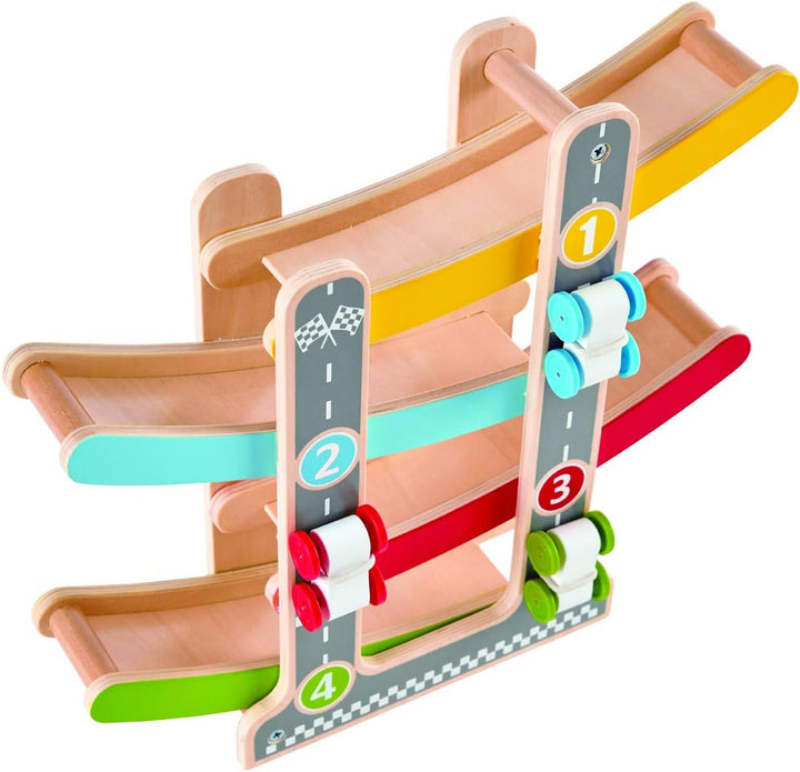 Hape E0438 - Flickflack-Rennbahn, Holzspielzeug