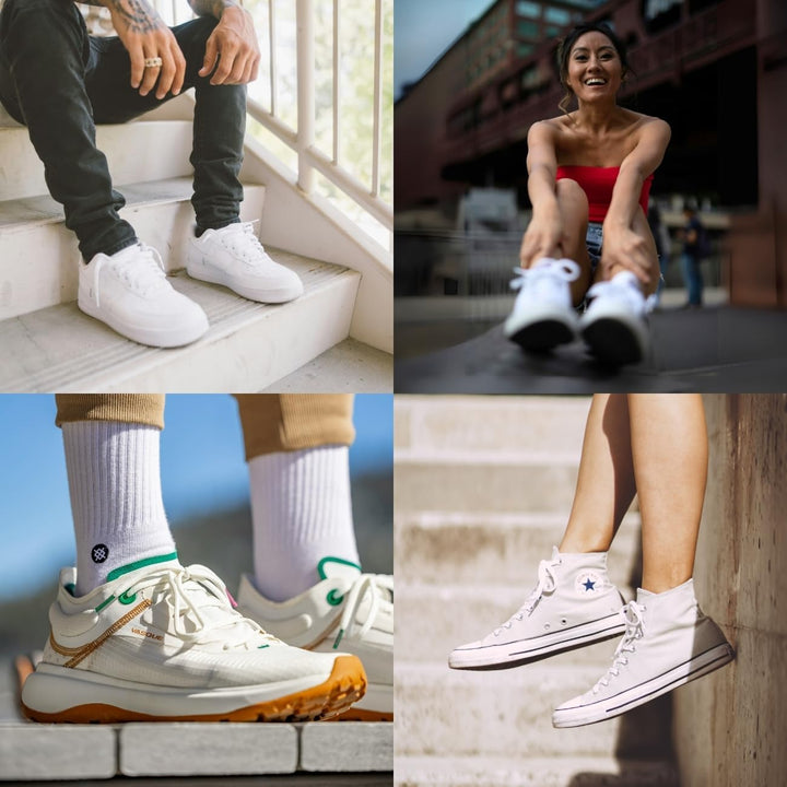 SOLITAIRE Premium Sneaker White Set | für strahlend weisse Sneaker | inkl. Intensiv-Reiniger, Midsol