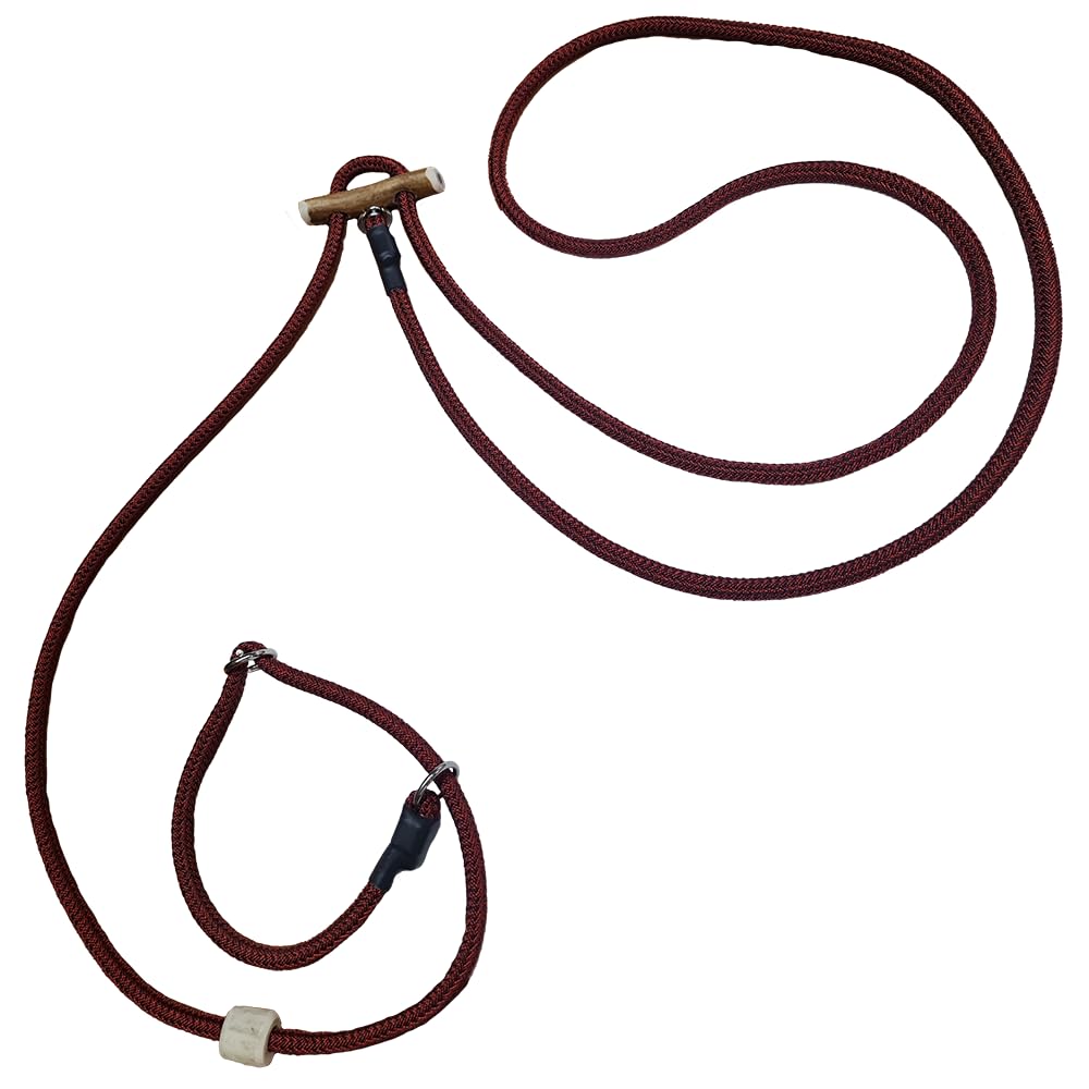 Themahund Moxonleine mit Zugstopp, 8 mm, 260 cm, Rot-Bicolor 260 cm Rot - Bicolor, 260 cm Rot - Bico