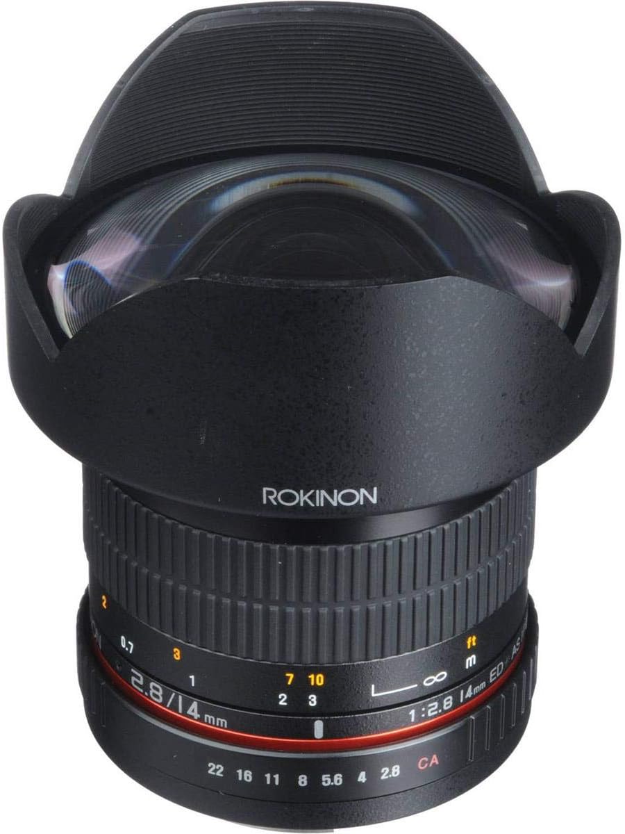 Rokinon FE14M-P 14 mm F2.8 Ultra Wide Fixed Lens for Pentax (Schwarz) Pentax Standardverpackung, Pen