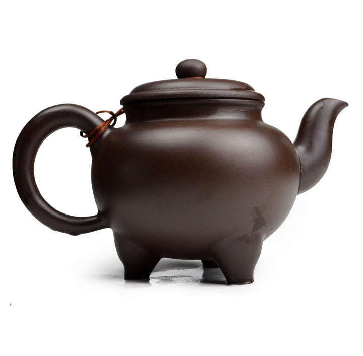Teekanne Chinesischer Gongfu-Tee, 600 ml, Zisha-Ton, klassisches Dreibein-Topf, Zini für losen Tee