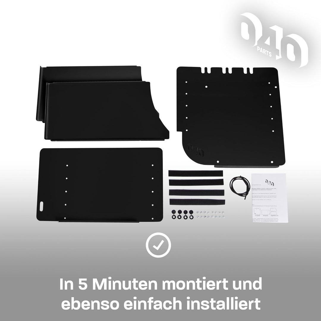 Schuhregal SCHWARZ BEIFAHRERSEITE Zubehör passend für VW T5 T6 T6.1 California Schuhorganizer Schuht