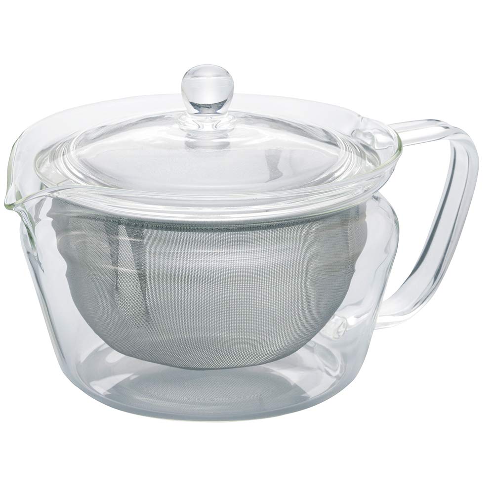 Hario ChaCha Kyusu Zen Teekanne, 450 ml, transparent 450 ml Durchsichtig, 450 ml Durchsichtig