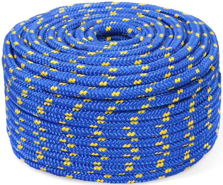 Abio Polypropylen Seil 10mm 10m blau Polypropylenseil Outdoor Tauwerk PP Flechtleine Textilseil Lein