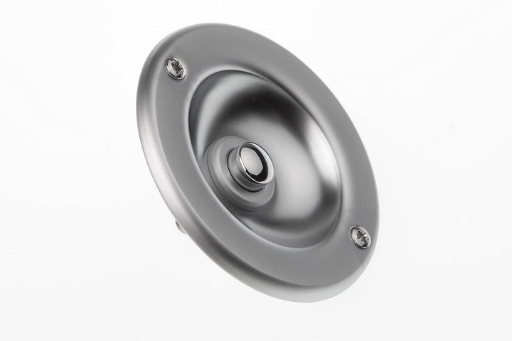 HUBER Unterputz Klingeltaster 1-fach aus Messing rund - Türklingelknopf - Haustürklingel Unterputz a