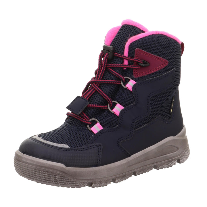 Superfit Mädchen Mars Warm Gefütterte Gore-tex Schneestiefel 25 EU Blau Pink 8010, 25 EU Blau Pink 8