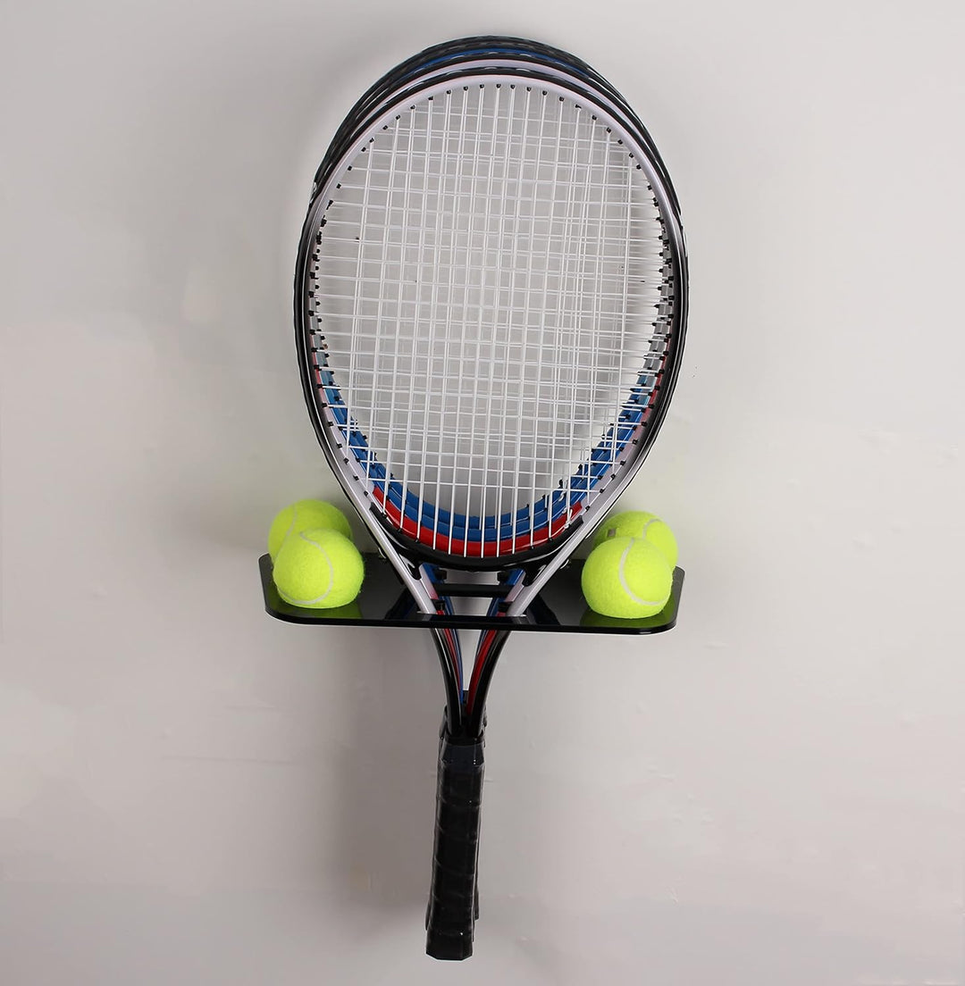 Tennisschläger-Aufbewahrungsregal, Wandhalterung, Schlägerregal, Acryl, Wandhalterung, Schlägerregal