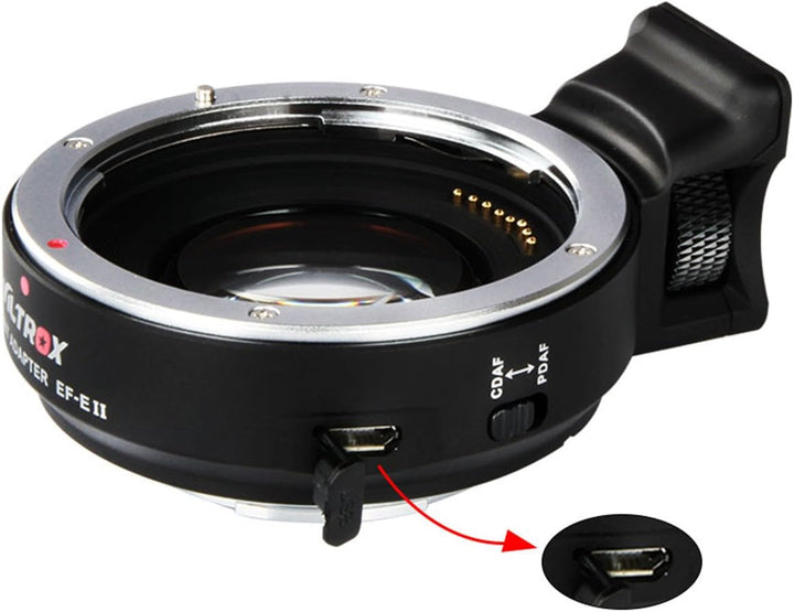 VILTROX® EF-E II F Verstärker Objektiv Adapter konverter für Canon EF-Objektiv auf Sony A7 A9 A7R A7